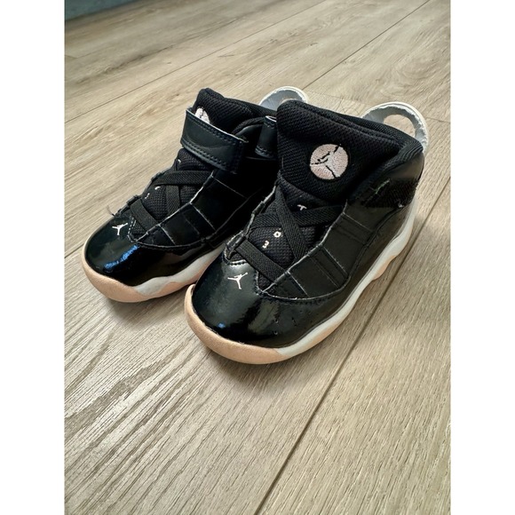Nike Air Jordan 6 Rings‎ TD 'Black Arctic Punch'~942780 002~2021~Toddler Size 8c - Picture 1 of 6